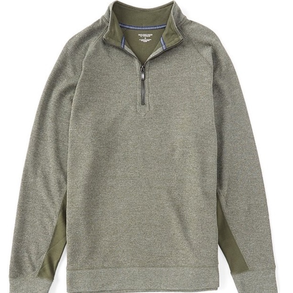 Roundtree u0026 Yorke | Sweaters | Roundtree Yorke Longsleeve Pieced Quarter Zip  Pullover | Poshmark